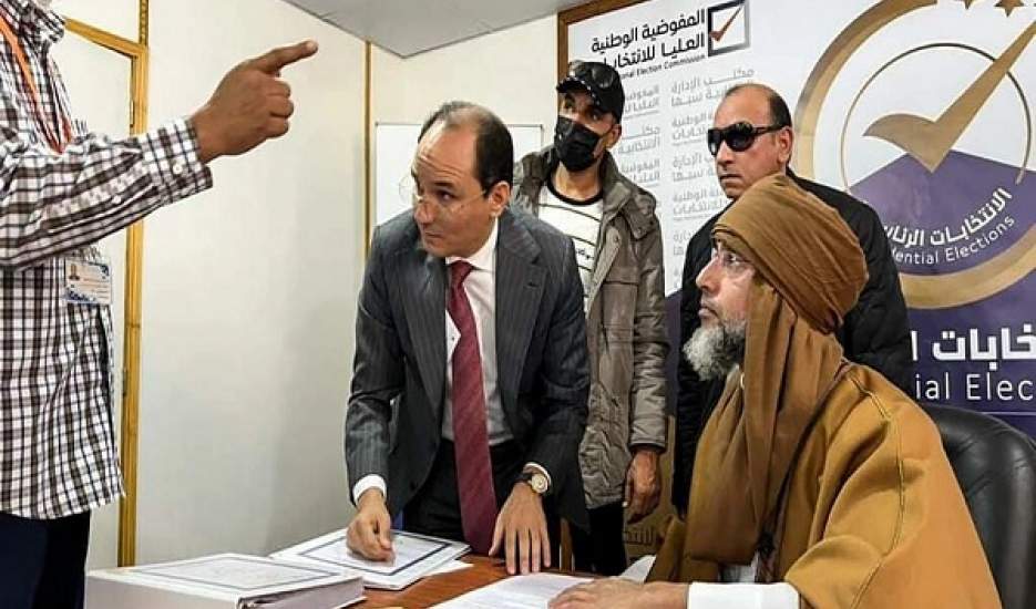 اعتراض به نامزدی پسرقذافی در انتخابات لیبی