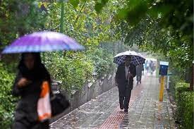 بارش باران در بیشتر نقاط کشور
