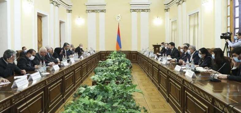 دیدار هیاتی از نمایندگان مجلس با رئیس مجلس ملی ارمنستان