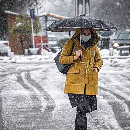 بارش برف و باران در ۱۰ استان