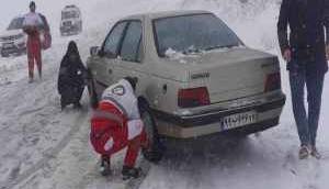 امدادرسانی به ۳۴۰۰ نفر در برف و کولاک طی ۷۲ ساعت گذشته