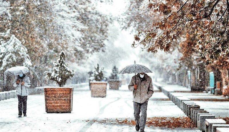 شدت بارش برف و باران در این استان‌ها