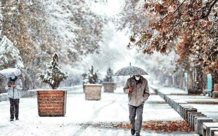 شدت بارش برف و باران در این استان‌ها