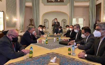 دیدار اولیانوف با نمایندگان ایران و آمریکا در وین