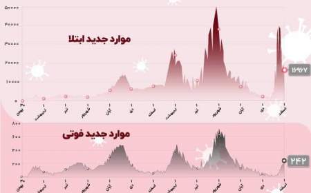 جهش خطرناک و هشدار آمیز کرونا در کشور؛ بار دیگر تعداد کشته ها از 200نفر گذشت