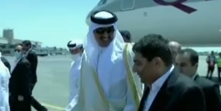 معاون اول رئیس جمهور از امیر قطر استقبال کرد