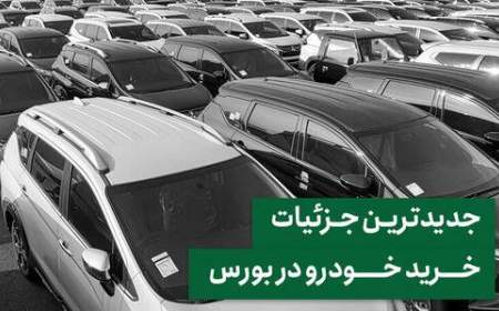 جدیدترین جزئیات خرید خودرو در بورس