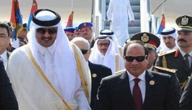 امیر قطر برای اولین بار از زمان محاصره به قاهره سفر می‌کند