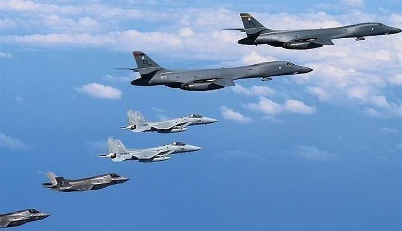 آمریکا و کره جنوبی نخستین رزمایش هوایی مشترک خود را برگزار کردند