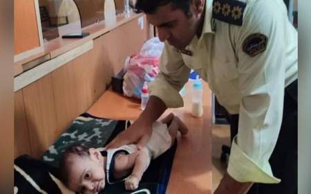 افسر پلیس نوزاد ۳ ماهه را از مرگ نجات داد
