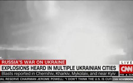 سی ان ان از وقوع  انفجار در شهرهای اوکراین خبر داد