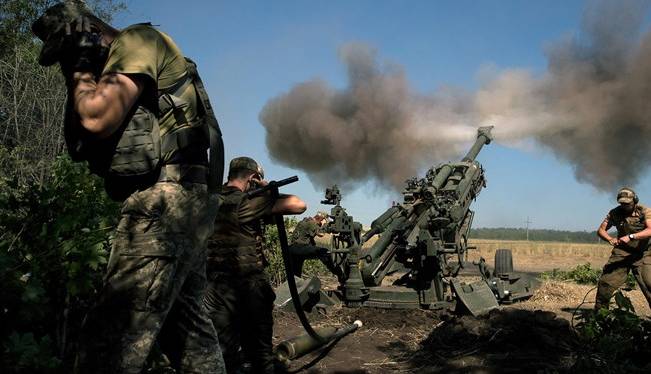 حملات گسترده روسیه به مواضع نظامیان اوکراینی