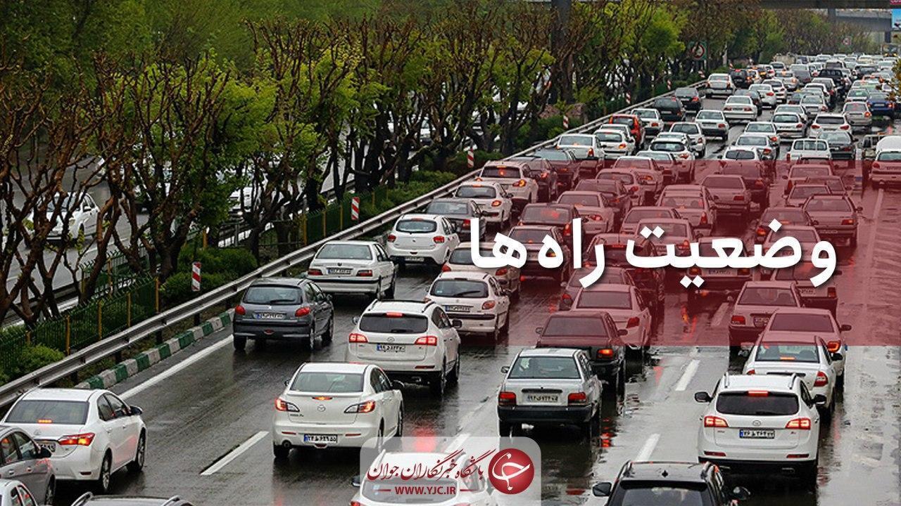 تردد روان در محورهاى شمالى کشور؛ ترافیک سنگین در آزادراه قزوین-کرج