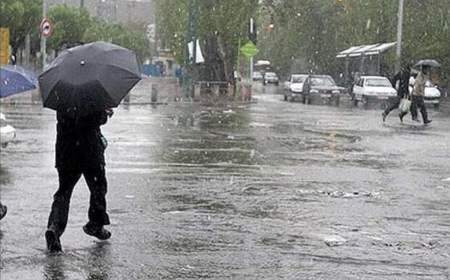 بارش باران و وزش باد شدید در ۵ استان