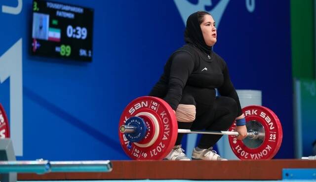 پنجمی دختر فوق سنگین ایران در وزنه‌برداری قهرمانی آسیا ۲۰۲۲