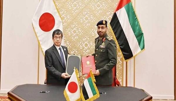 ژاپن و امارات توافقنامه همکاری نظامی و دفاعی امضا کردند