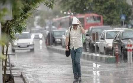 رگبار باران و رعد و برق در ۸ استان از امروز تا پنجشنبه