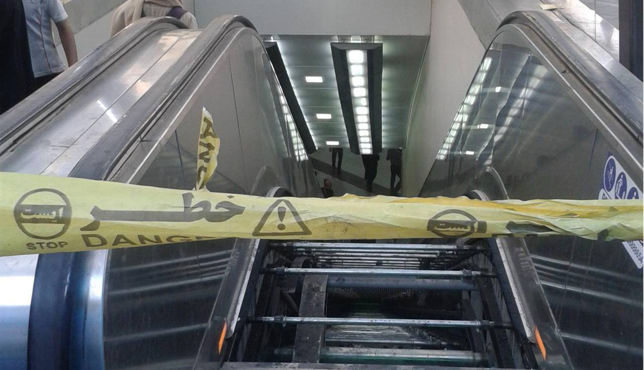 حادثه در پله برقی های مترو تهران؛ ۴ نفر مصدوم شدند