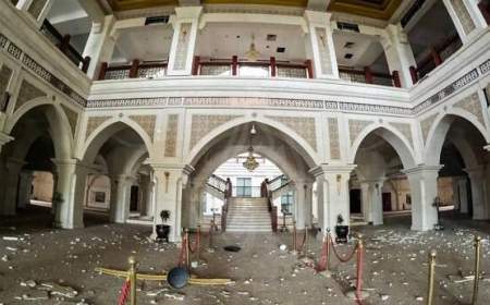 آثار زیان‎بار جنگ در پایتخت سودان؛ کاخ ریاست جمهوری ویرانه شد
