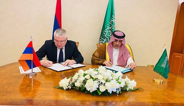 برقراری روابط دیپلماتیک بین عربستان و ارمنستان